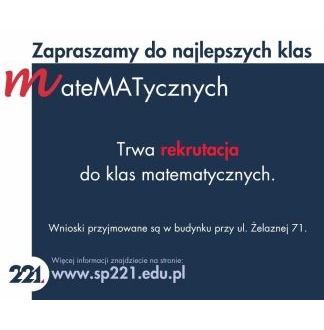 Rekrutacja do klas matematycznych
